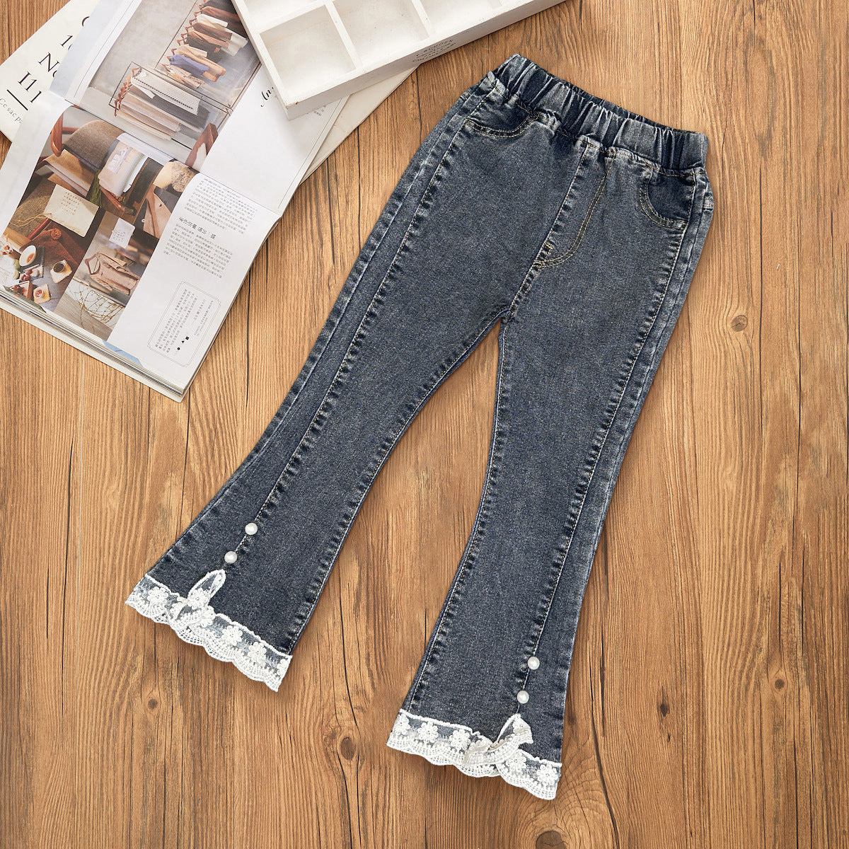 Cotton Medium Children's Loose Wide Leg Baby Flared Pants