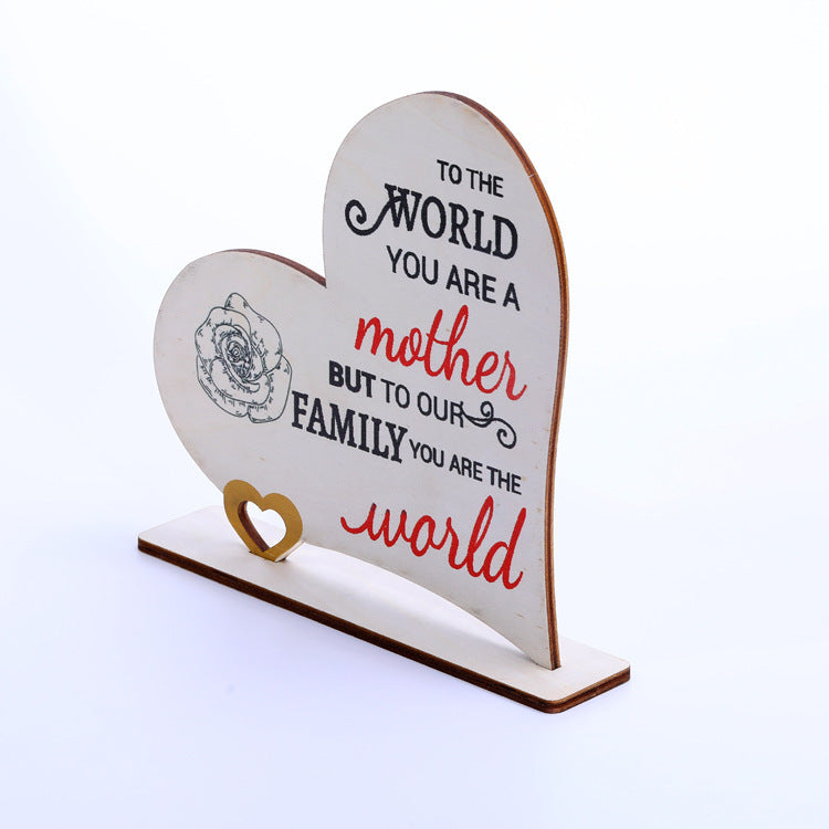 Mother's Day Wooden Handicraft Ornaments