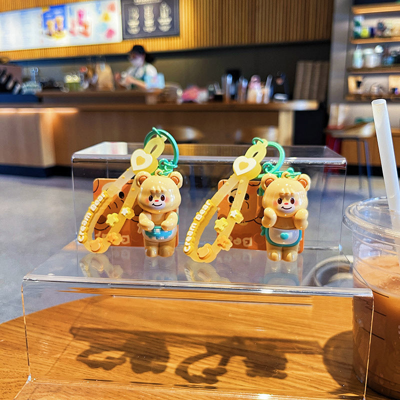 Cartoon Bear PVC Soft Keychain