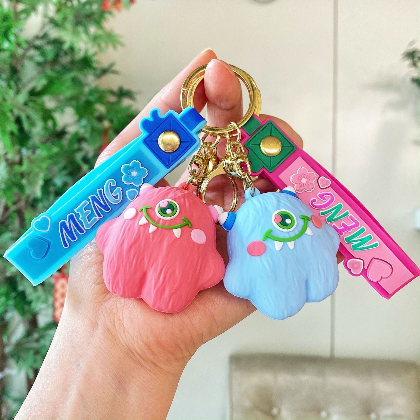 Keychain Silicone One-eyed Monster Cute Keychain
