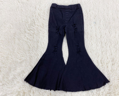 Wholesale Children's Ripped Denim Bell Bottoms