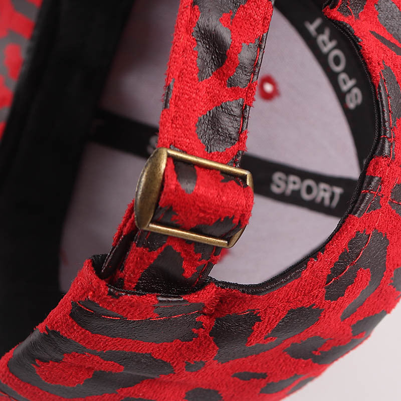 Cotton Leopard Print Children's Baseball Cap