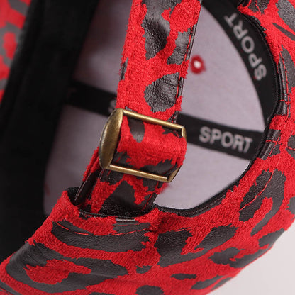 Cotton Leopard Print Children's Baseball Cap