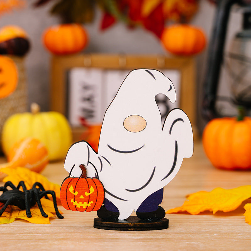 New Halloween Ghost Wood Ornaments