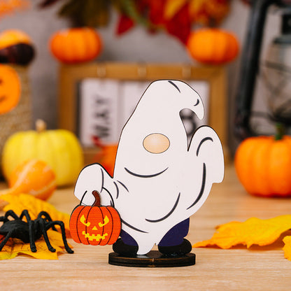 New Halloween Ghost Wood Ornaments