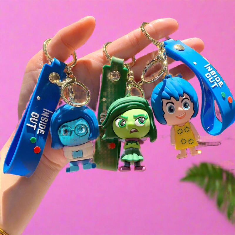 Cartoon Doll PVC Soft Keychains Silicone Creative Keychain