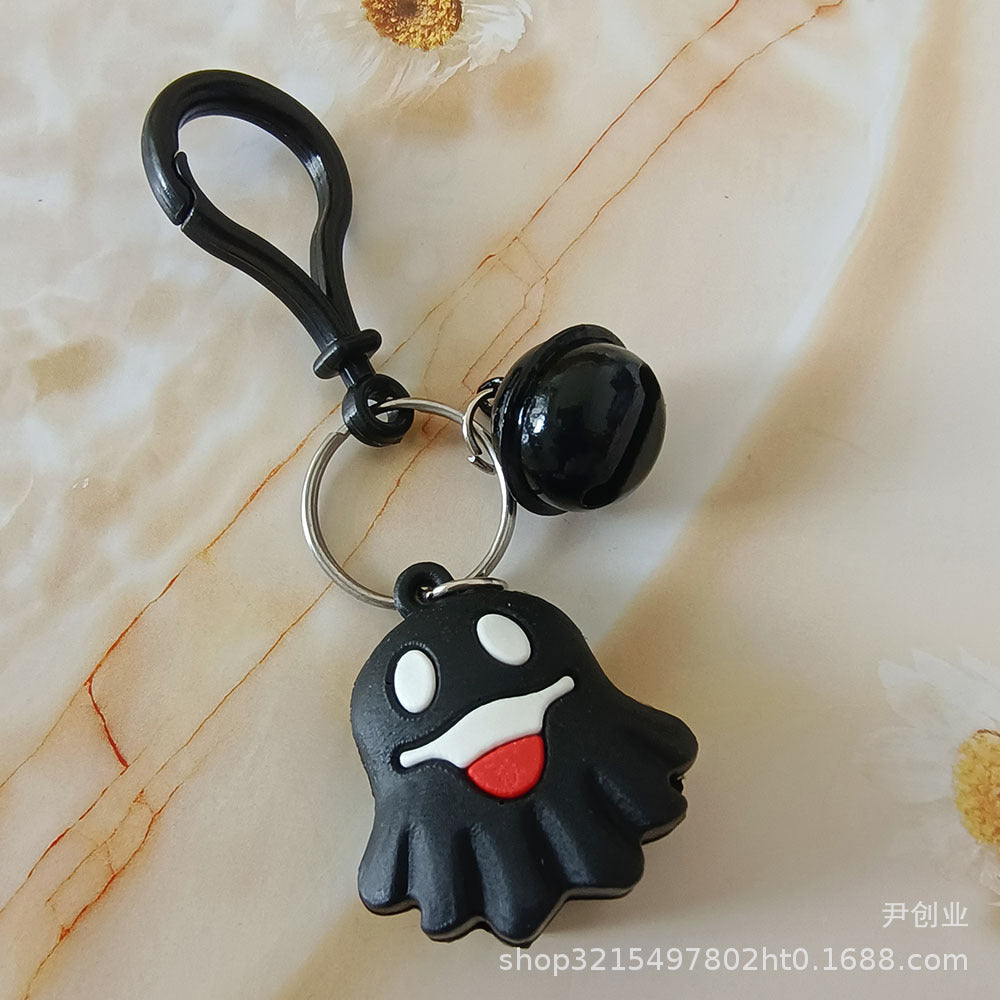 Cute Cartoon Doll Halloween Ghost Silicone Keychains