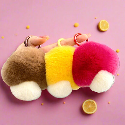 Plush Mushroom Keychain