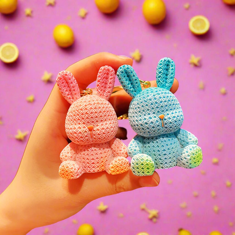 Resin Rabbit Keychain Cute Keychain