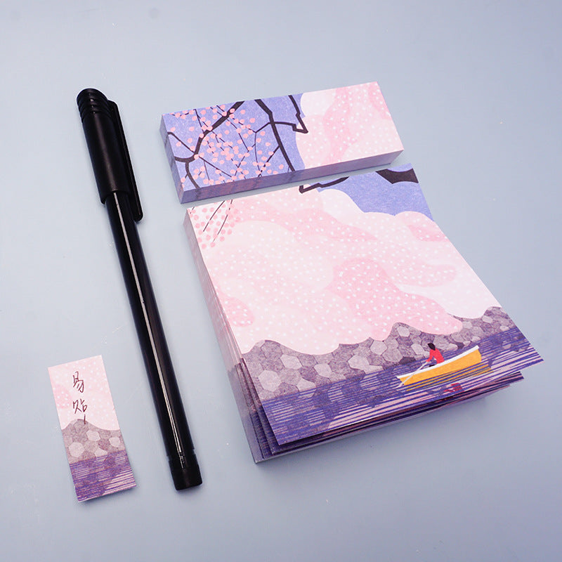 Boxed Chinese Style Paper Sticky Notes
