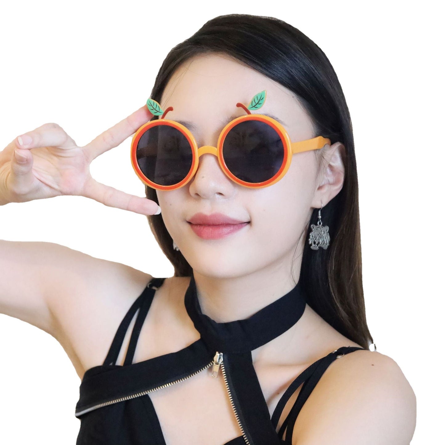 Wholesale ABS Birthday Party Orange Glasses