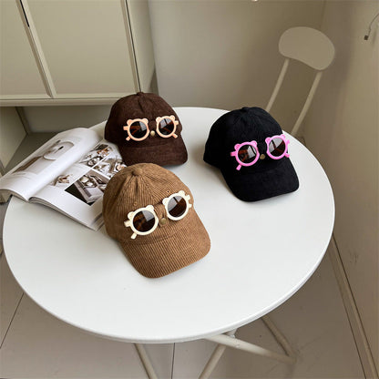 Cotton Children's Cartoon Sunglasses Hat