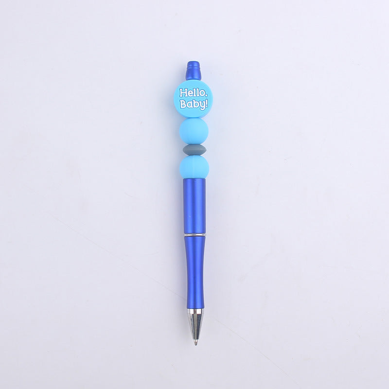 Cartoon Baby Round Silicone DIY Bead Pen