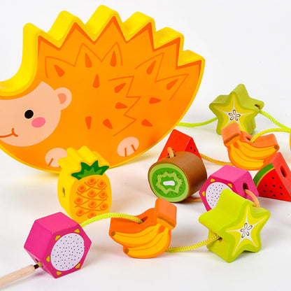 Hedgehog Fruit Balanced Beaded Stacked High Building Blocks