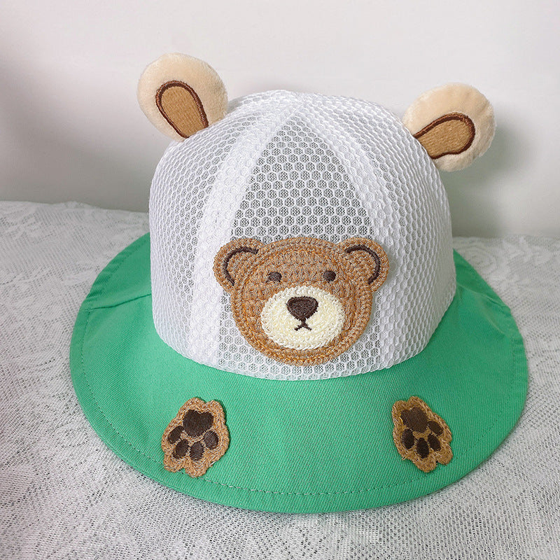 Cotton Cute Frog Kids Bucket Hat