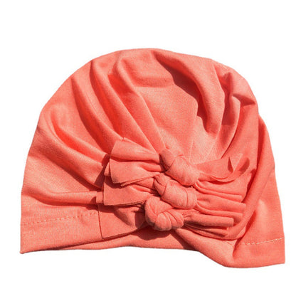 New Bow Baby Hat Spring And Autumn Solid Color Baby Hat Newborn Baby Hat 21 Colors Available Wholesale Baby Hats
