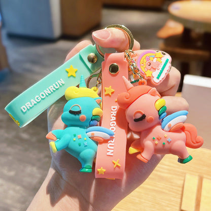 Cartoon Cute Unicorn PVC Keychain Cute Keychain