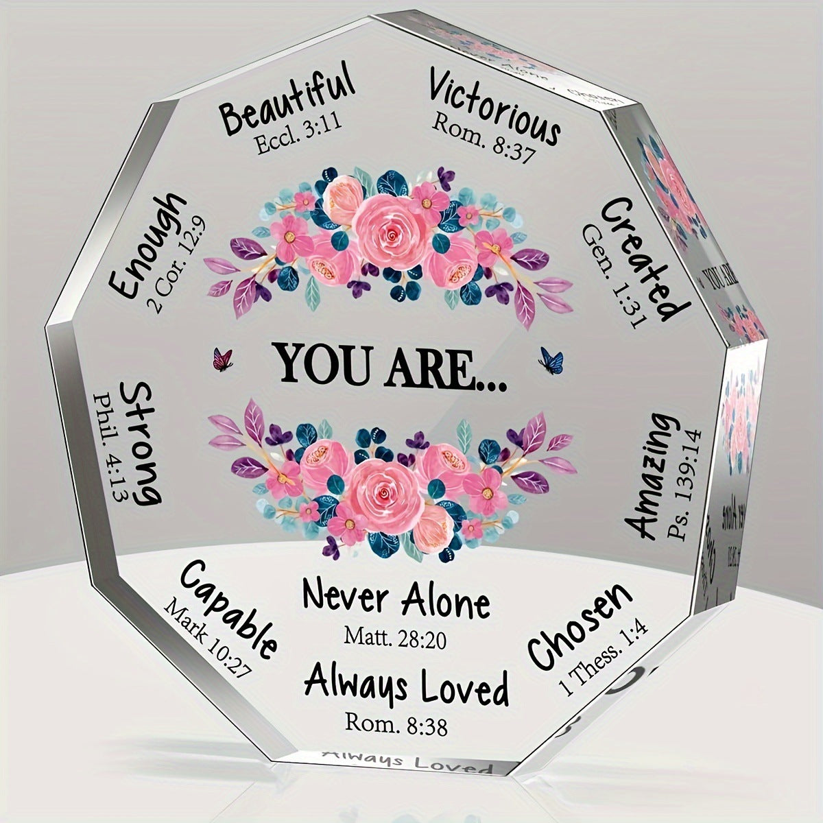 Mother's Day Polygonal Acrylic Ornaments