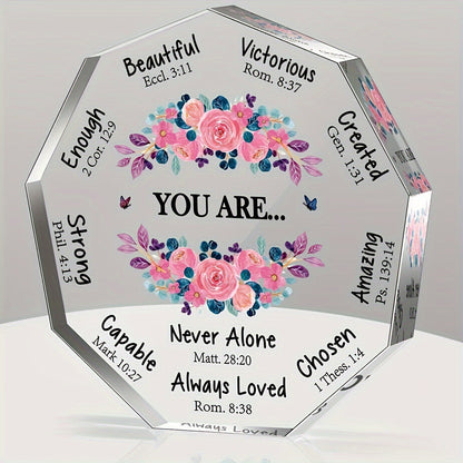Mother's Day Polygonal Acrylic Ornaments