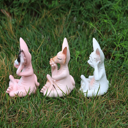Meditation Alien Resin Ornaments