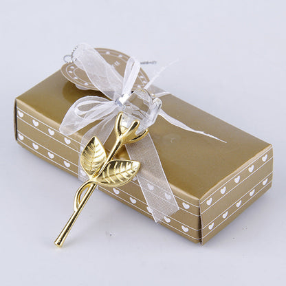Metal Pole Crystal Rose Handicraft Ornaments