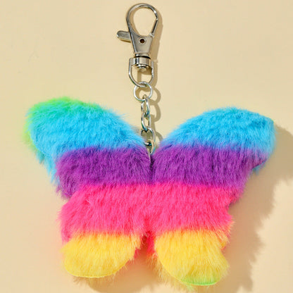 Imitation Rex Rabbit Fur Keychain