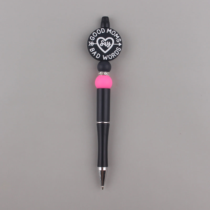 DIY Beaded Pen Cartoon Animal Silicone Color Plastic