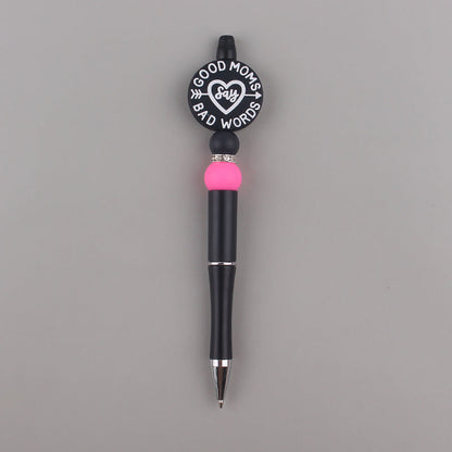 DIY Beaded Pen Cartoon Animal Silicone Color Plastic