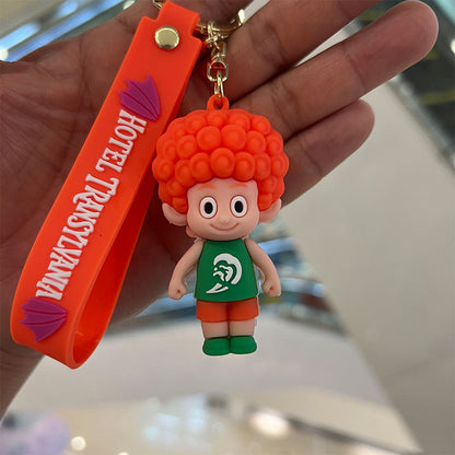 Cartoon PVC Silicone Keychains Creative Keychain