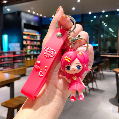 Cartoon Dancing Little Girl Cute Keychain Creative Keychain