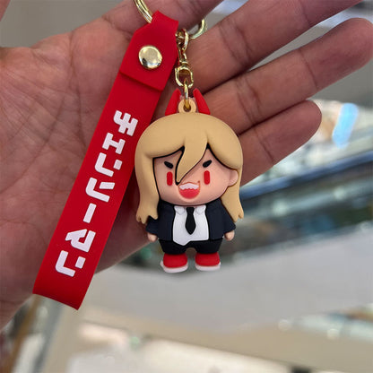 Cartoon PVC Silicone Keychains Creative Keychain
