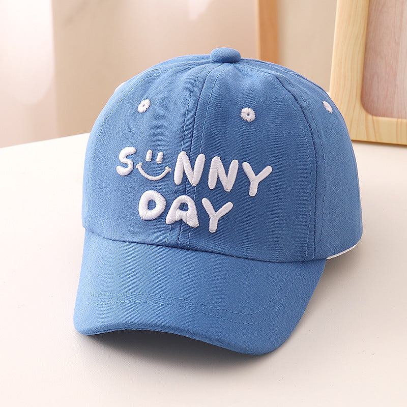 Cotton Embroidered Letter Children's Baseball Caps