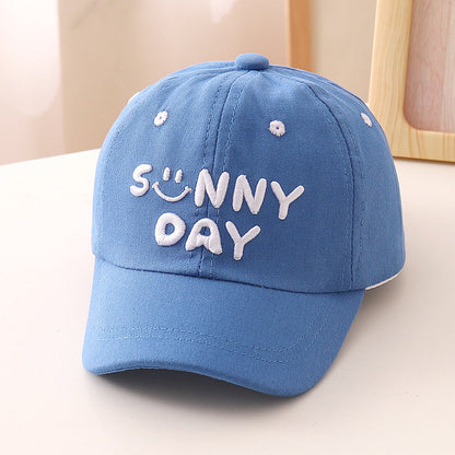 Cotton Embroidered Letter Children's Baseball Caps