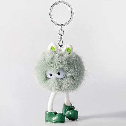 Cartoon Small Monster Animal Plush Keychain