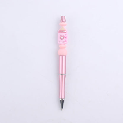 Cartoon Baby Bottle Silicone DIY Bead Pen