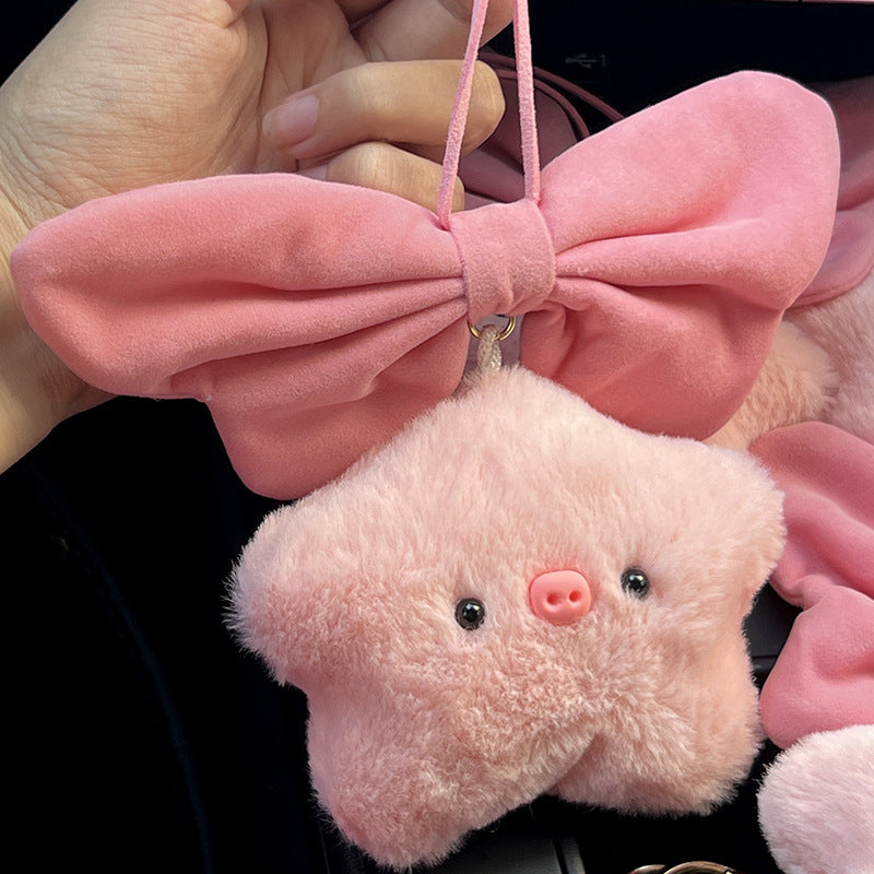 Cute Star Doll Plush Ball Keychain