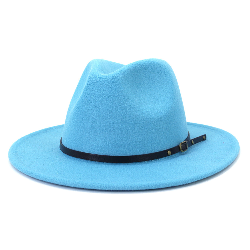 Jazz Hat Autumn And Winter British Retro Top Hat Fashion Women's Woolen Hat Wholesale Women's Hats