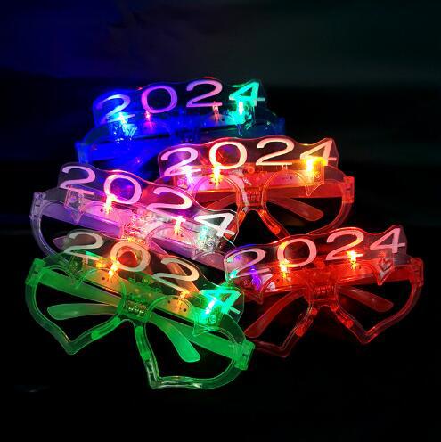 LED Cool Light Square Louver Love Glasses