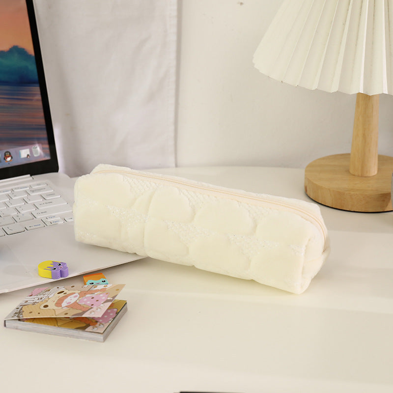 Short Plush Cloud Pencil Case