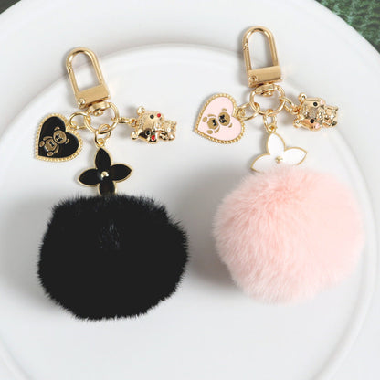 Care Bear Fur Ball Keychain
