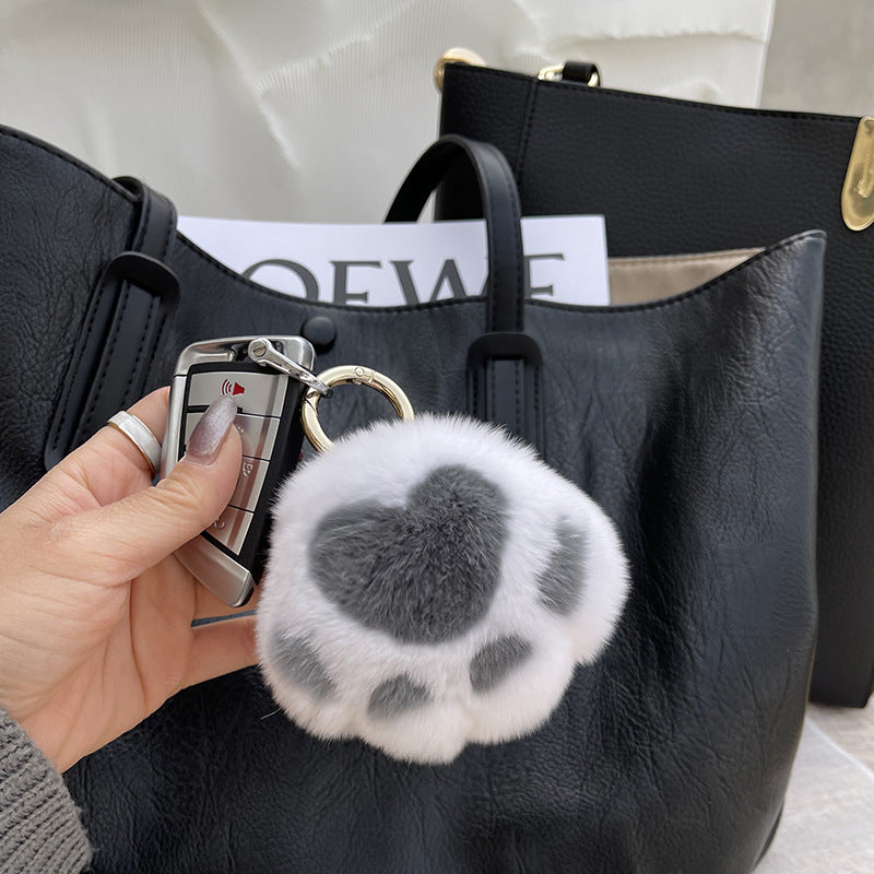 Kitten Claw Plush Keychain