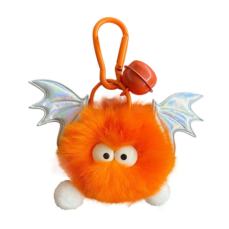 Little Devil Plush Ball Keychain