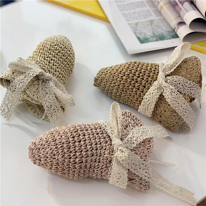Kids Bow Straw Hat