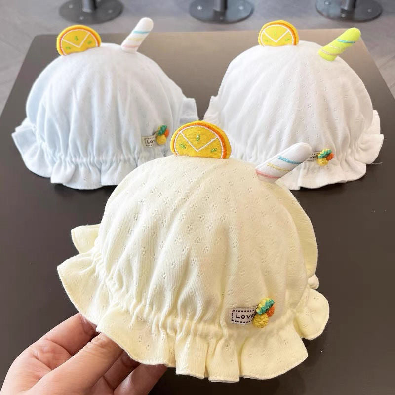 Cotton Kids Summer Thin Mesh Bucket Hat