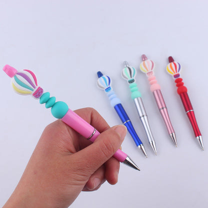 Beadable Pens Hot Air Balloon Beads Plastic Ballpoint