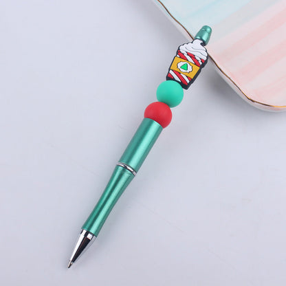 Beaded Pens DIY Coffee Cup Silicone Teether Handmade
