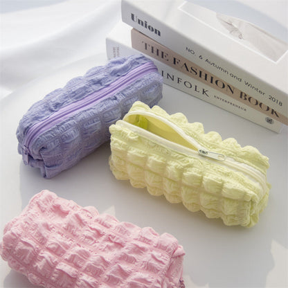 Large Capacity Puff Polyester Pencil Case