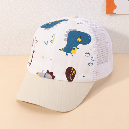 Cotton Kids Cartoon Dinosaur Baseball Cap