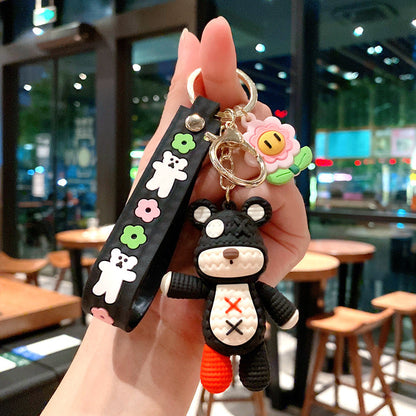Cartoon Woolen Bear Cute Keychain