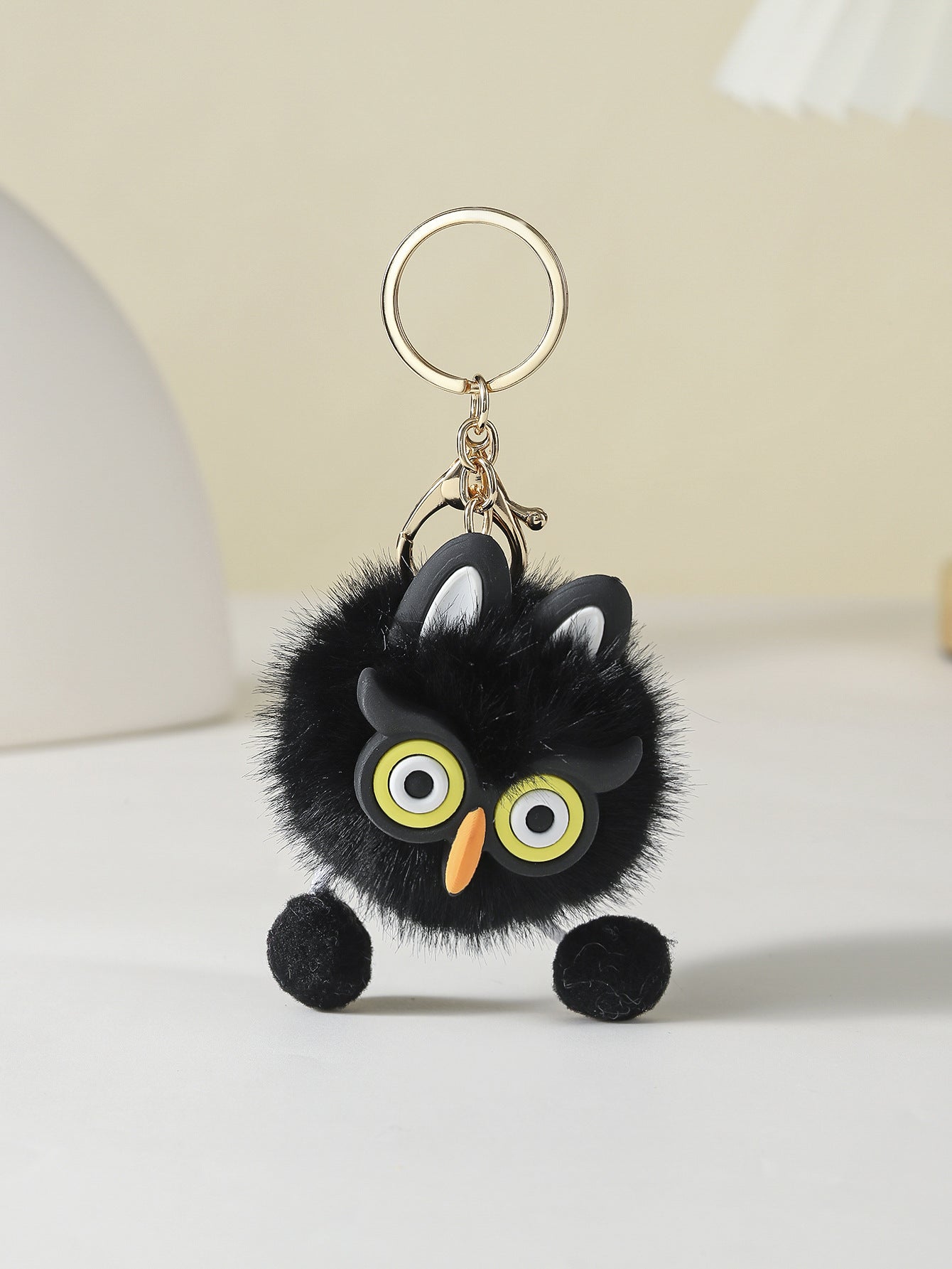 Cartoon Plush Owl Keychain Creative Keychain Cute Keychain
